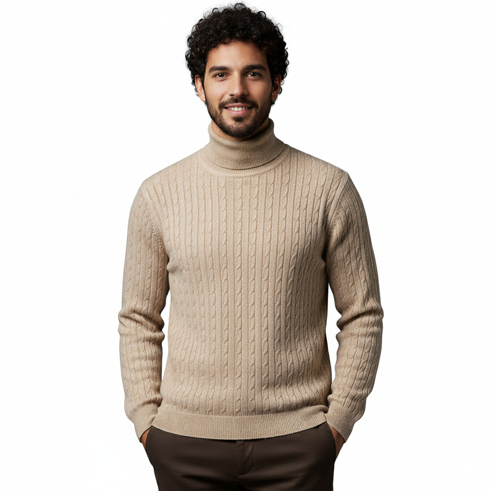 High Neck Knit Sweater