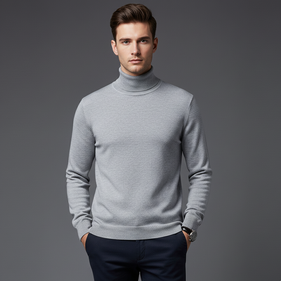 Turtleneck Knit Sweater